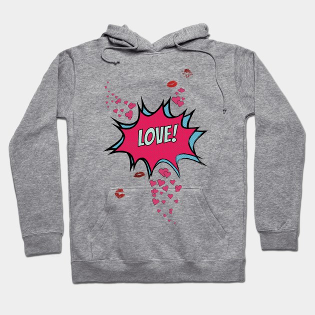 Love! *Clear BG* Hoodie by LozMac